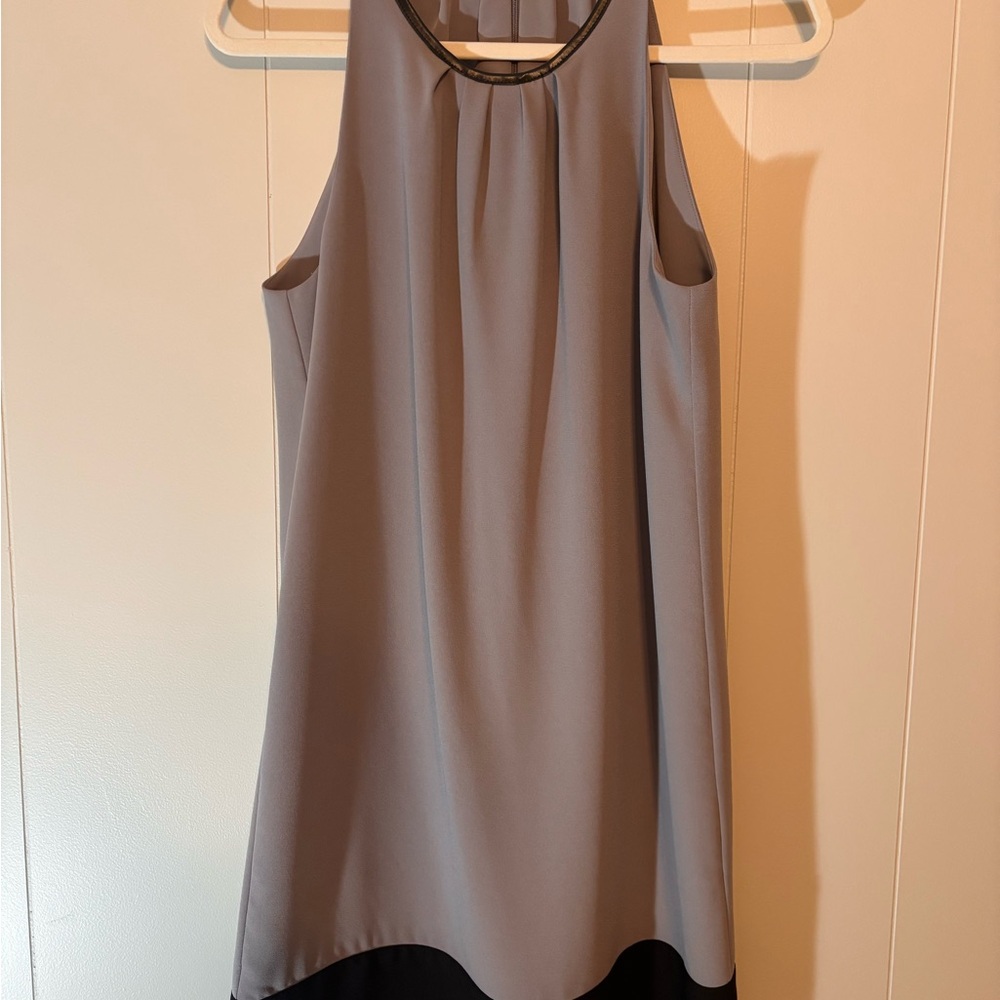 Victoria's Secret Gray Shift Dress with Black Accent